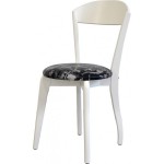Chaise hêtre massif laqué blanc Urban