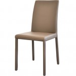 Chaise entièrementr recouverte cuir Lena